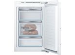 BOSCH Einbaugefrierschrank "GIV21AFE0", Energieeffizienz: E, weiß, B:55,8cm H:87,4cm T:54,5cm, Gefrierschränke, Low Frost: geringere Eisbildung & schnelleres Abtauen, Einbaugefrierschrank