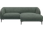 Ecksofa FLEXLUX "Belle Designsofa, bequem durch Kaltschaum im Sitz", grün (dusty grün), B:218cm H:74cm T:149cm, 85% Polyester/15%Polyamide, Sofas, Ecksofa, Skandinavisches Design, In hochwertiger Verarbeitung, B/T 218/149 cm