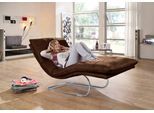 Relaxliege W.SCHILLIG "daily dreams", braun (tobacco z69), B:95cm H:91cm T:170cm, Longlife Xtra-Leder Z69: Das feinnarbige, gedeckte Softleder Z69 besticht durch seine außergewöhnliche Weichheit im trendigen »Vintage-Look«, Hautstärke 0, 9 - 1, 1 mm, Sofas, Relaxliege, in Waffelkissen-Optik, wahlweise mit Motor, Freischwingergestell