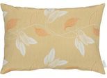 Dekokissen APELT "Valerie" Gr. 1, orange (orange, taupe, gemustert), B:41cm H:5cm L:61cm, Obermaterial: 75% Polyester, 25% Viskose, Dekokissen_Sitzkissen_Kissenhüllen, Dekokissen, ohne Füllung