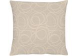 Dekokissen APELT "4195 Pique Uni" Gr. 1, beige (beige, unifarben), B:40cm L:40cm, Obermaterial: 45% Polyester, 20% Baumwolle, 20% Viskose, 15% sonstige Fasern, Dekokissen_Sitzkissen_Kissenhüllen, Dekokissen, Kissenhülle ohne Füllung, 1 Stück