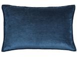 Dekokissen DONE. "Fame", blau (dunkelblau, meliert), B:40cm H:1cm L:60cm, Polyester, Dekokissen_Sitzkissen_Kissenhüllen, Dekokissen, Hohe Lichtreflektion