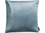 Dekokissen APELT "Alice" Gr. 1, blau (blau, unifarben), B:46cm L:46cm, Bezug: 60% Baumwolle, 40% Polyester, Dekokissen_Sitzkissen_Kissenhüllen, Dekokissen, ohne Füllung