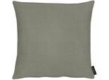 Dekokissen APELT "Apart" Gr. 2, grau (grau, unifarben), B:49cm L:49cm, Polyester, Dekokissen_Sitzkissen_Kissenhüllen, Dekokissen, ohne Füllung