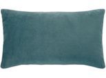 Dekokissen PAD "Elegance", blau (opal, unifarben), B:35cm H:2cm L:60cm, Polyester, Dekokissen_Sitzkissen_Kissenhüllen, Design als Basic, aus Samt, elegante Optik