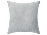 Dekokissen PAD "Elegance", grau (light grau, unifarben), B:40cm H:2cm L:40cm, Polyester, Dekokissen_Sitzkissen_Kissenhüllen, Design als Basic, aus Samt, elegante Optik