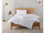 Daunenbettdecke + Kopfkissen OTTO HOME "Moulle, Bettdecke in 135x200 cm, 155x220 cm, 2-tlg.", weiß, B/L: 155cm x 220cm Anzahl Teile 1, B/L: 40cm x 80cm Anzahl Teile 1, Bezug: Baumwolle Füllung: Entendaune/-feder, extrawarm, Bettdecken Bezug: 100% Baumwolle. Kopfkissen Bezug: 100% Baumwolle. Bettdecken Füllung: 90% Daunen, 10% Federn. Kopfkissen Füllung: 85% Federn, 15% Daunen, Bettwaren-Sets, Set