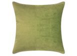 Dekokissen PAD "Elegance", grün (light grün, unifarben), B:40cm H:2cm L:40cm, Polyester, Dekokissen_Sitzkissen_Kissenhüllen, Design als Basic, aus Samt, elegante Optik