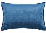 Dekokissen DONE. "Fame", blau (petrol, meliert), B:40cm H:1cm L:60cm, Polyester, Dekokissen_Sitzkissen_Kissenhüllen, Hohe Lichtreflektion