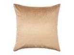 Dekokissen PAD "Elegance", beige (light braun, unifarben), B:50cm L:50cm, Polyester, Dekokissen_Sitzkissen_Kissenhüllen, Design als Basic, aus Samt, elegante Optik