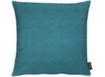 Dekokissen APELT "Vermont" Gr. 1, blau (türkis, unifarben), B:46cm L:46cm, Obermaterial: 100% Polyester, Dekokissen_Sitzkissen_Kissenhüllen, ohne Füllung