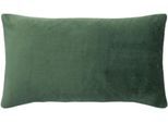 Dekokissen PAD "Elegance", grün (dunkelgrün, unifarben), B:25cm H:2cm L:50cm, Polyester, Dekokissen_Sitzkissen_Kissenhüllen, Design als Basic, aus Samt, elegante Optik