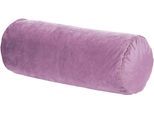 Dekokissen PAD "Elegance", lila (light lila, unifarben), B:25cm H:2cm L:50cm Ø:25cm, Polyester, Dekokissen_Sitzkissen_Kissenhüllen, Design als Basic, aus Samt, elegante Optik