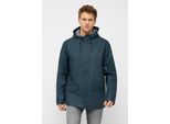 Regenjacke DERBE "Passby", Herren, Gr. XXL, blau (navy, navy), Obermaterial: 100% Polyester. Futter: 100% Baumwolle. Ärmelfutter: 100% Polyester, normal, Jacken Regenjacke, Wasserabweisend, winddicht, gestreiftes Innenfutter