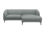 Ecksofa FLEXLUX "Belle Designsofa, bequem durch Kaltschaum im Sitz", blau (sky blau), B:218cm H:74cm T:149cm, 62% Polyester/17%Cotton/14%Viscose/7%linen, Sofas, Ecksofa, Skandinavisches Design, In hochwertiger Verarbeitung, B/T 218/149 cm