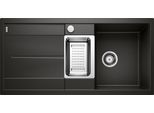 Granitspüle BLANCO "METRA 6 S", schwarz, B:50cm H:19cm T:100cm, Verbundwerkstoff, Küchenspülen, erhältlich in mehreren Farben, inkl. Multifunktionsschale Edelstahl