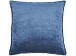 Dekokissen DONE. "Fame", blau (petrol, meliert), B:45cm H:1cm L:45cm, Polyester, Dekokissen_Sitzkissen_Kissenhüllen, Hohe Lichtreflektion