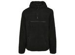 Anorak BRANDIT "Brandit Herren Teddyfleece Worker Pullover", Herren, Gr. XL, schwarz, 100% Polyester, unifarben, normal, ohne Ausschnitt, Jacken