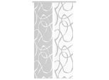 Möbelix , Weiß, Grau Hochglanz , Textil , Graphik , 60x260 cm , Oeko-Tex® Standard 100 , mit Beschwerungsstab, mit Flauschband, Öffnung für Beschwerungsstab, mit Paneelwagen , Heimtextilien, Vorhänge, Fertigvorhänge, Flächenvorhänge