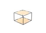 Kayoom , Orange, Schwarz , Metall, Glas , rund , 50x36x50 cm , einfacher Aufbau ,