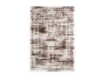 Kayoom , Braun, Taupe , Textil , Abstraktes , rechteckig , 200x290 cm , Oeko-Tex® Standard 100 ,