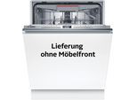 BOSCH vollintegrierbarer Geschirrspüler "SBV4EVX08E", Energieeffizienz: B, silber (weiß), B:59,8cm H:86,5cm T:55cm, Geschirrspüler, Automatische Türöffnung für mehr Effizienz, vollintegrierbarer Geschirrspüler