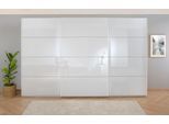 Schwebetürenschrank RAUCH "Kleiderschrank Schrank Garderobe KOLUNA mit hochwertiger Glasfront", alpinweiß, glas kristallweiß, B:360cm H:229cm T:62cm, Holzwerkstoff, Schränke, Schwebetürenschrank, Breiten 203/271/315/360 cm Höhen 210/229 cm MADE IN GERMANY