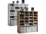 VCM Holz Schuhregal Maße ca. H. 99 x B. 92 x T. 33 cm Schuhkommode mit 20 Fächer Schuhschrank - Hinsol XL