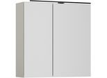 Spiegelschrank NOBILIA "Prina", grau, B:80cm H:72cm T:72cm, Schränke, Spiegelschrank