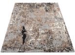 Teppich OCI DIE TEPPICHMARKE "JUWEL LIRAY", braun (braun, beige), B:80cm H:20mm L:300cm, Polyester, Polypropylen, Teppiche, Teppich, Kurzflor, Wohnzimmer, Marmor Optik, Hoch Tief Effekt