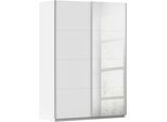 Schwebetürenschrank RAUCH "Kleiderschrank Schrank KinderzimmerSUBITO", weiß, B:136cm H:197cm T:61cm, Holzwerkstoff, Schränke, Schwebetürenschrank, Dekor- & Spiegelelemente B 136 & 181 - Höhe 197 cm - MADE IN GERMANY