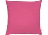 Dekokissen APELT "4362 Rips Uni" Gr. 2, pink (pink, unifarben), B:49cm L:49cm, Obermaterial: 60% Polyester, 40% Baumwolle, Dekokissen_Sitzkissen_Kissenhüllen, Wasser- und Schmutzabweisend