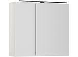 Spiegelschrank NOBILIA "Prina", weiß, B:80cm H:72cm T:72cm, Schränke, Spiegelschrank