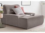 Loveseat DOMO COLLECTION "Cesena Designsessel zum Kuscheln, komfortabel Relaxen, Breite 122cm", grau (stone), B:122cm H:81cm T:151cm, Sessel, bequem und stylish, frei im Raum stellbar