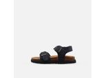 Sandale O'NEILL "POLLY SANDAL LOW JR", Mädchen, Gr. 32, marineblaus, Synthetik, Schuhe Sandale, Sommerschuh, Schlappen mit Schnallenverschluss für Kinder