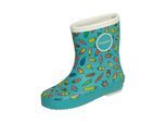 Gummistiefel DRUPPIES "Regenstiefel Summer", Mädchen, Gr. 29, blau, Obermaterial: 100% Naturkautschuk NaRubber., Schuhe Gummistiefel
