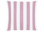 Dekokissen "Delfi" Gr. 2, bunt (weiß, mauve, gestreift), B:49cm L:49cm, Obermaterial: 100% Polyester, Dekokissen_Sitzkissen_Kissenhüllen, ohne Füllung