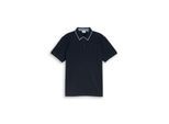 TOM TAILOR Herren Poloshirt aus Baumwolle, blau, Uni, Gr. M