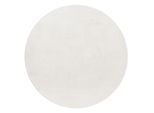 Hochflorteppich Pouffy Creme Ø ca. 120cm