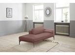 Ottomane EGOITALIANO "Masu, Design trifft super Sitzkomfort, mit toller Detailverarbeitung", rosa (altrosa), B:182cm H:95cm T:97cm, Leder NUVOLE (Echtes Rindsleder). Halbnatürliches, halbnarbiges Rindsleder mit einer natürlichen Körnung von 1, 2 bis 1, 4 mm. Dieses Leder hat eine weiche, wachsartige Haptik mit mattem Aussehen und einem Wolkeneffekt. Es handelt sich um ein Naturleder, das die urspr