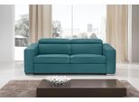 2,5-Sitzer EGOITALIANO "Cabiria, Design und super Sitzkomfort", bunt (blaurün), B:226cm H:97cm T:103cm, Sofas, 2 5-Sitzer, inkl. manuell verstellbarer Kopfstützen, mit Metallfüßen