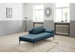 Ottomane EGOITALIANO "Masu, Design trifft super Sitzkomfort, mit toller Detailverarbeitung", blau (ozeanblau), B:182cm H:95cm T:97cm, Leder »BULL« (echtes Rindsleder). Geschliffenes, pigmentiertes und behandeltes Rindsleder mit einer Dicke von 1, 3-1, 5 mm. Dieses Leder zeigt eine ziemlich weiche Hand mit einem halb undurchsichtigen Aussehen. Es handelt sich um ein geschütztes Leder. Eine leichte