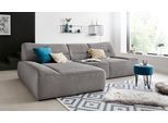 Ecksofa DOMO COLLECTION "Cesena moderne Polsterecke mit flachen Armlehnen, L-Form", grau, B:288cm H:81cm T:175cm, Sofas, Ecksofa, fester Sitzkomfort, frei im Raum stellbar