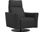 Sessel EGOITALIANO "Blues Designsessel, Loungesessel, Breite 84cm, bequem und elegant", schwarz, B:84cm H:105cm T:90cm, Sessel, Sessel, drehbar, inkl. manuelle Relaxfunktion durch Push-Back-Mechanismus