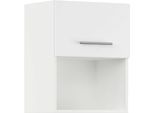 Klapphängeschrank IMPULS KÜCHEN "Valencia", in vier Breiten, Höhe: 57,9 cm", weiß, B:45cm H:57,9cm T:34,2cm, Dekorfolie, Holzwerkstoff, Schränke, Klapphängeschrank, vormontiert, mit Klapptür und offener Nische