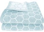 Handtücher DYCKHOFF "Pure Natural Honey", blau, B:50cm L:100cm, Frottier, Baumwolle, Handtücher, Handtücher, BIO Baumwolle, GOTS