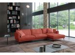 Ecksofa EGOITALIANO "Sophia, Designsofa mit extrakomfortablem Sitzkomfort, Breite 274cm", rot (marsala), B:274cm H:77cm T:154cm, Luxus-Micofaser Lederoptik (100% Polyester) ist ein neues technisches Gewebe mit einem visuellen und taktilen Aspekt, der dem Nubuk sehr nahe kommt, mit innovativen Eigenschaften. Seine außerordentliche Weichheit kommt von einem exklusiven Produktionsprozess, der Unreinh