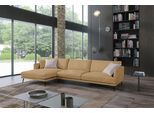 Ecksofa EGOITALIANO "Sophia, Designsofa mit extrakomfortablem Sitzkomfort, Breite 274cm", braun (tan), B:274cm H:77cm T:154cm, Leder NUVOLE (Echtes Rindsleder). Halbnatürliches, halbnarbiges Rindsleder mit einer natürlichen Körnung von 1, 2 bis 1, 4 mm. Dieses Leder hat eine weiche, wachsartige Haptik mit mattem Aussehen und einem Wolkeneffekt. Es handelt sich um ein Naturleder, das die ursprüngli