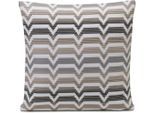 Dekokissen GÖZZE "Naxos" Gr. 2, bunt (anthrazit, taupe, weiß, gemustert), B:50cm L:50cm, Obermaterial: 55% Polyacryl, 45% Polypropylen, Dekokissen_Sitzkissen_Kissenhüllen, Dekokissen