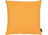 Dekokissen APELT "4362 Rips Uni" Gr. 2, orange (orange, unifarben), B:49cm L:49cm, Obermaterial: 60% Polyester, 40% Baumwolle, Dekokissen_Sitzkissen_Kissenhüllen, Dekokissen, Wasser- und Schmutzabweisend
